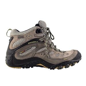 Merrell Women's Pewter Chameleon Arc Mid WP Hiking Lace Up Boots 7